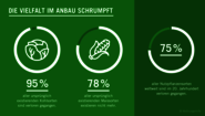 2019-Vielfalt-im-Anbau-Biodiversitaet_C_Welthungerhilfe-16-9.png Grüne Grafik zum Thema Biodiversität. Text: Die Vielfalt im Anbau schrumpft. 95% aller ursprünglich existierenden Kohlsorten sind verloren gegangen. 78% aller ursprünglich existierenden Maissorten existieren nicht mehr. 75% aller Nutzpflanzensorten weltweit sind im 20. Jahrhundert verloren gegangen.