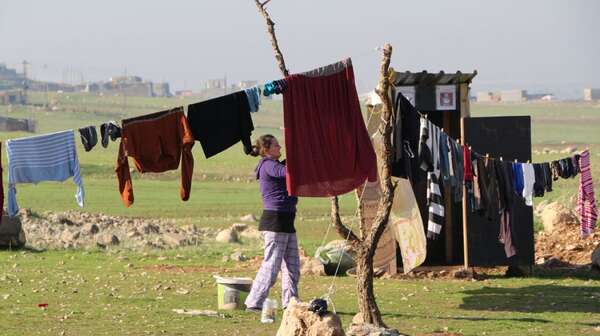 Jesidische Fluechtlingsfamilie aus Shingal.