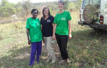 2016 Evakuierung Lena Voigt Suedsudan Welthungerhilfe Ein Bild aus ruhigeren Zeiten: Lena Voigt (Mitte) mit Kolleginnen.