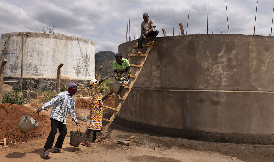 Ein Brunnen in Kinakoni, Kenia 2021.