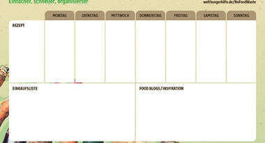 Teaser: Speiseplan gegen Lebensmittelverschwendung