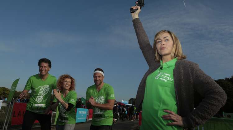 Zero Hunger Run: Michael Hofmann, Lucy Diakovska, Gesine Cukrowski, Florian Ambrosius, Joe Koerbs