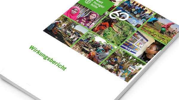 Deckblatt des Wirkungsberichts 2022 der Welthungerhilfe
