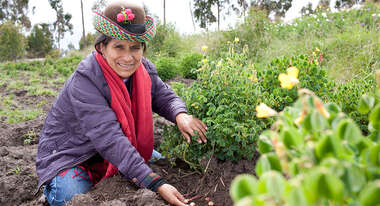 Die Gründerin Marcela Machaca Mendieta der Welthungerhilfe-Partnerorganisation