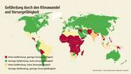 Gefährdung von Staaten durch den Klimawandel und ihre Vorsorgefähigkeit Grafik: Gefährdung von Staaten durch den Klimawandel und ihre Vorsorgefähigkeit