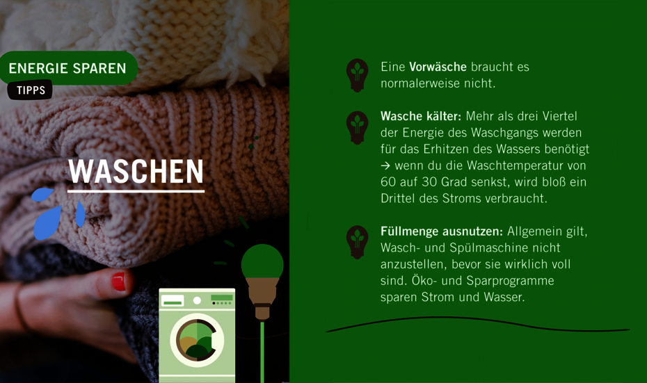Energie-Spartipps: So können Sie beim Wäschewaschen sparen