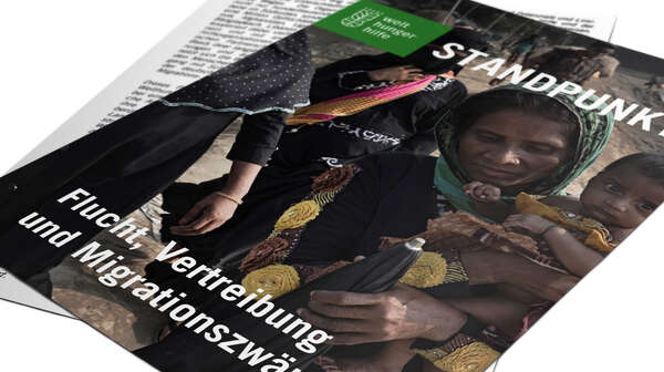 Cover des Standpunkts: Flucht, Vertreibung und Migrationszwänge