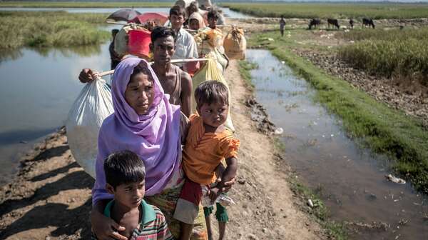 Flüchtlinge der Rohingya in Cox's Bazar, Bangladesch, 2018.
