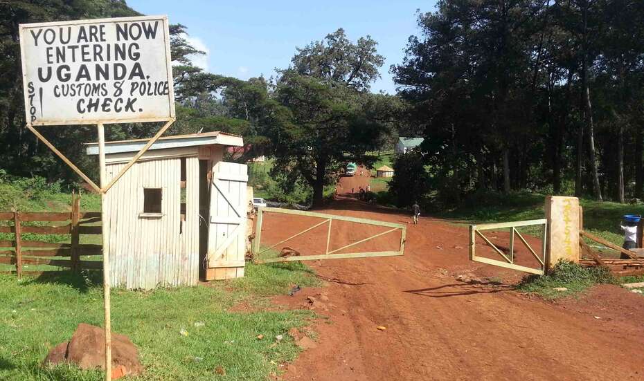 Grenze zu Uganda. 