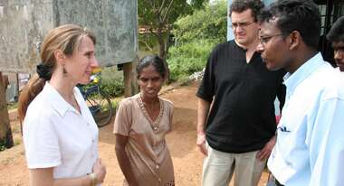 Simone Pott und Martin Baumann, Projektberater in Sri Lanka
