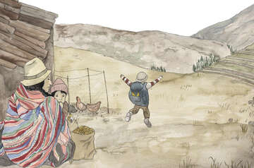 Eine Zeichnung eines Kindes