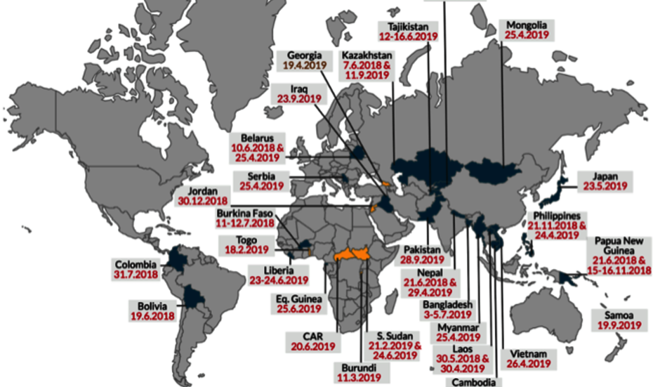 China aid CIDCA countries, 2020. China aid CIDCA countries, 2020.