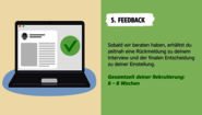 Infografik zu Feedback nach Job-Interview