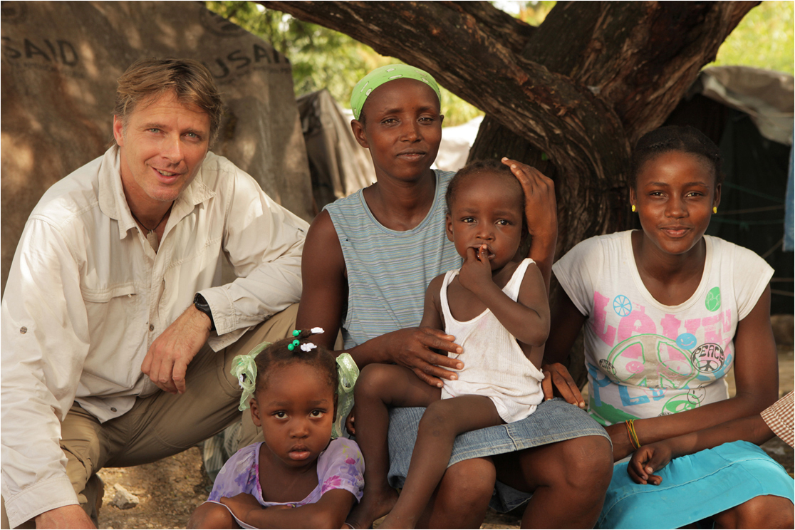 Joerg Pilawa in Haiti Presenter Joerg Pilawa visiting Haiti