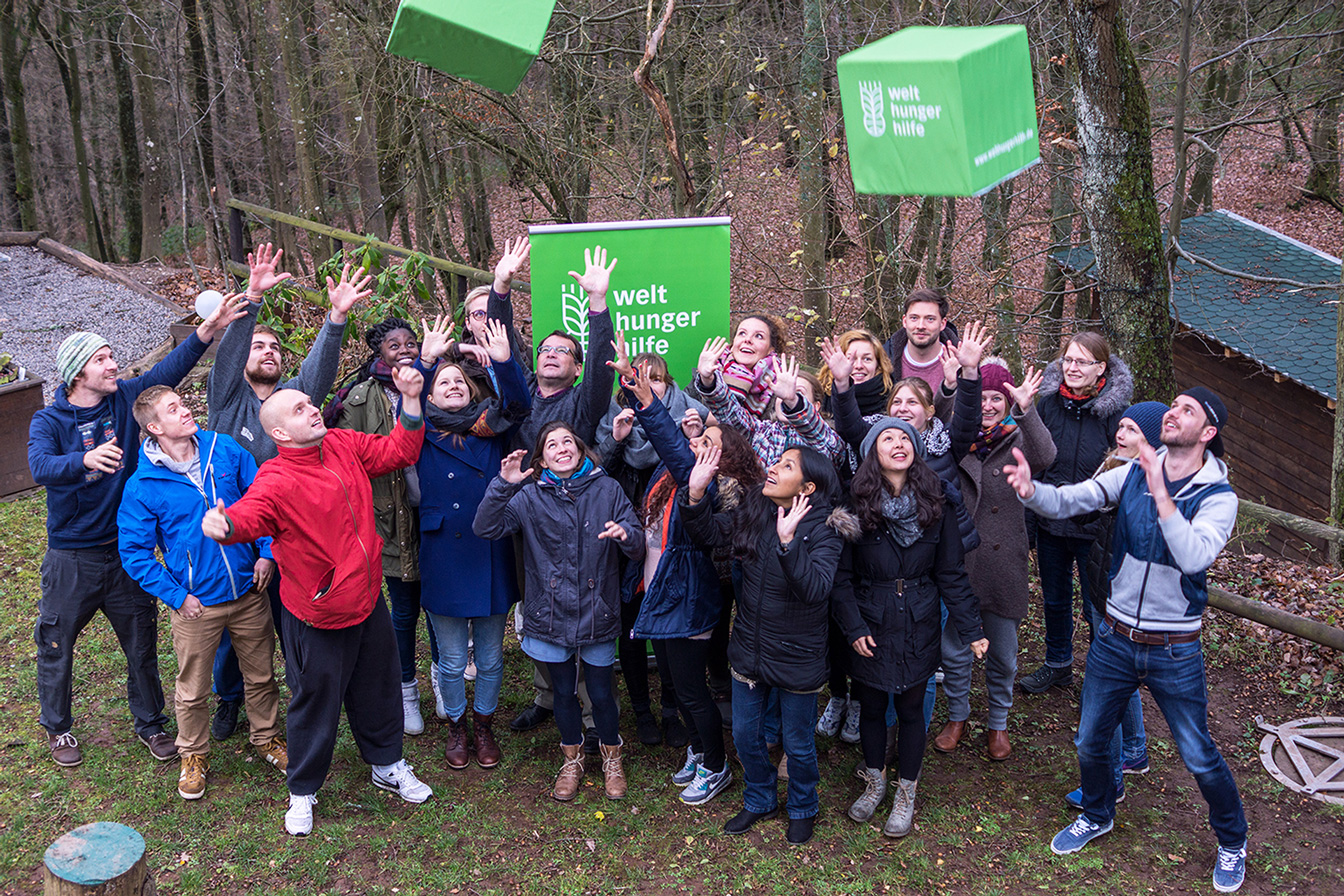 Eine Unterstützergruppe der Welthungerhilfe.