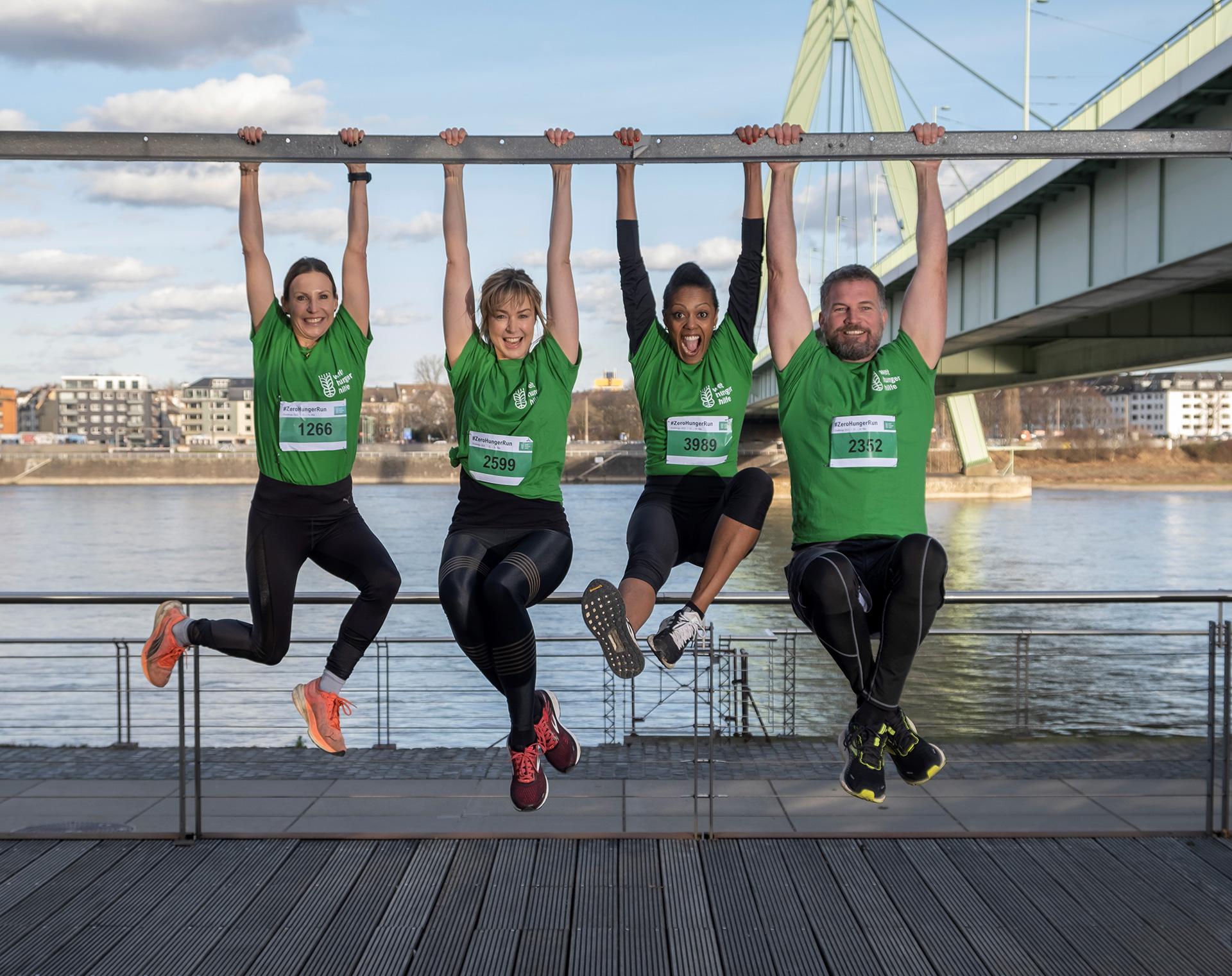 Die Botschafter der ZeroHungerRun Challende 2022. 