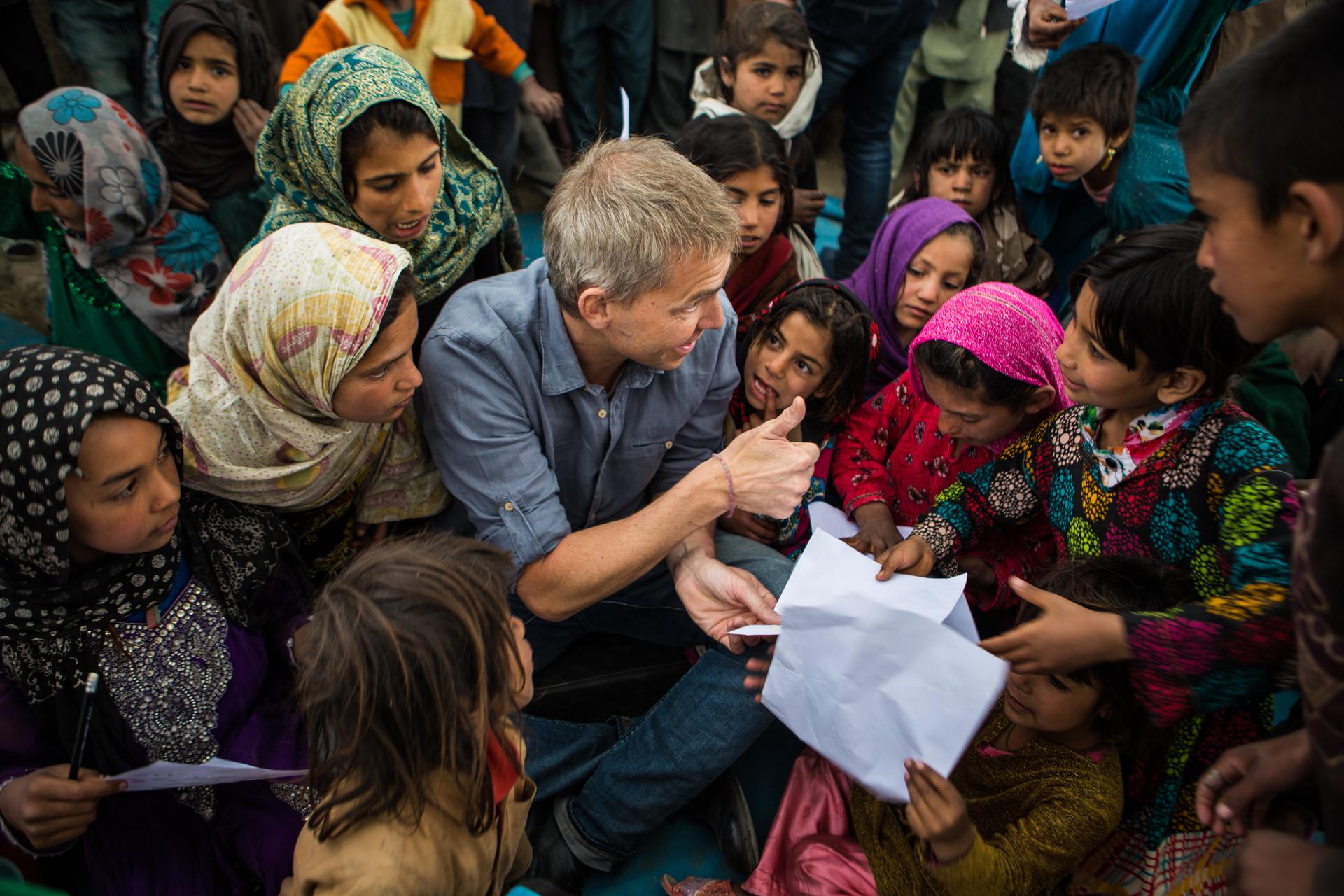 Till Wahnbaeck auf Projektbesuch in der afghanischen Hauptstadt Kabul.