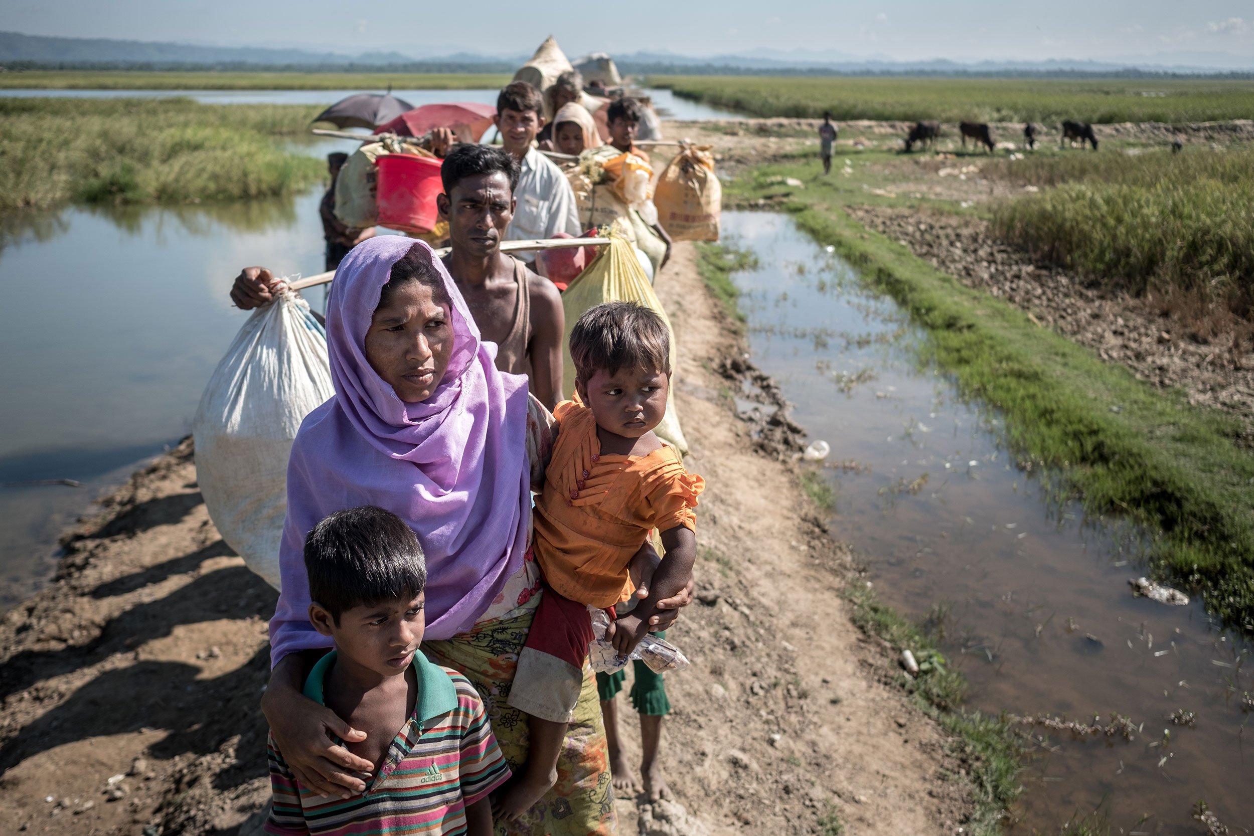 Flüchtlinge der Rohingya in Cox's Bazar, Bangladesch, 2018.