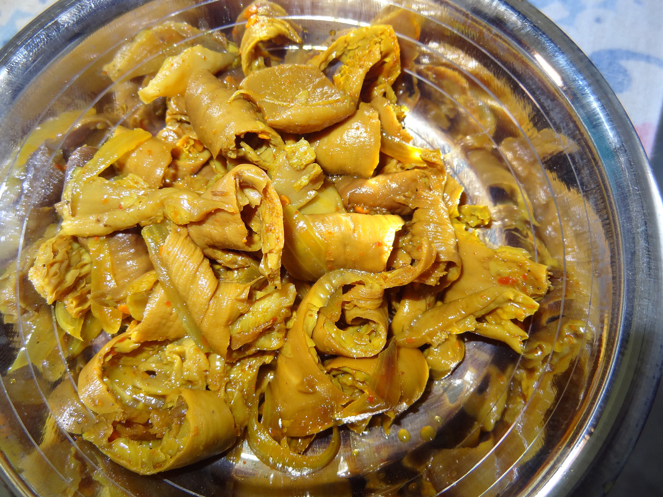 Ein Bild des indischen Gerichts Bounsa Bhaja.