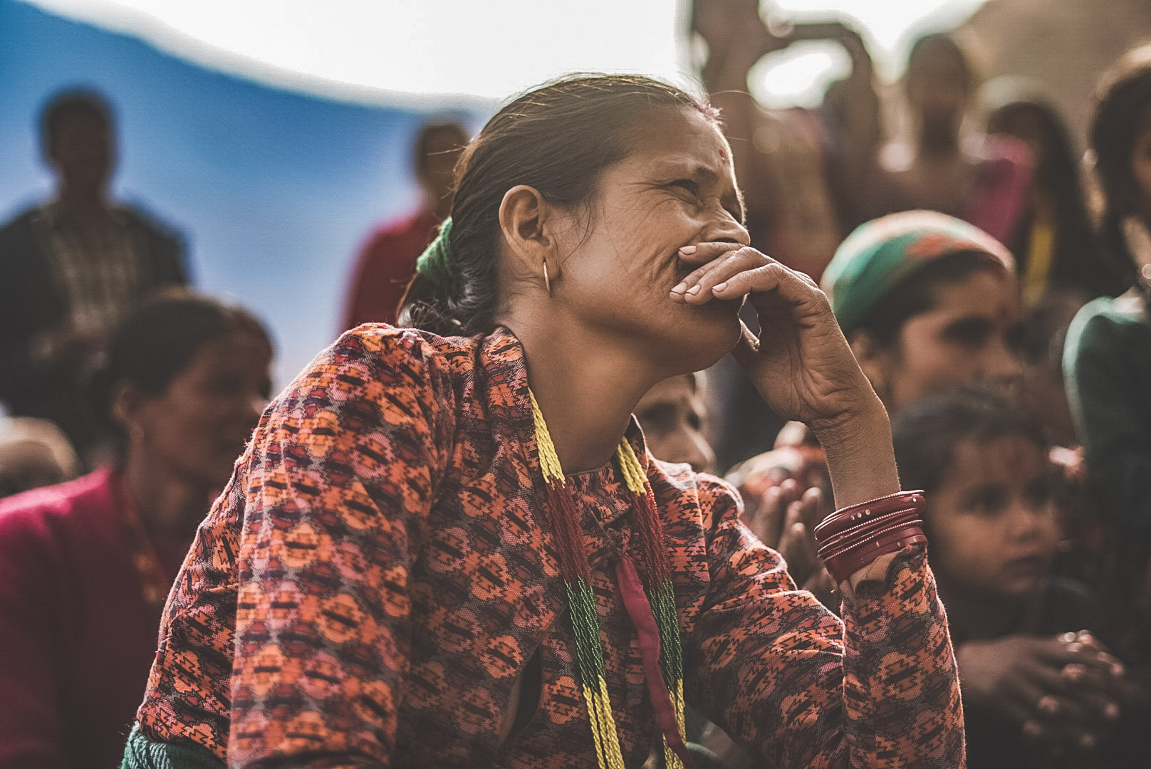 Sangita Pandey bei einer landwirtschaftlichen Schulung, Nepal.