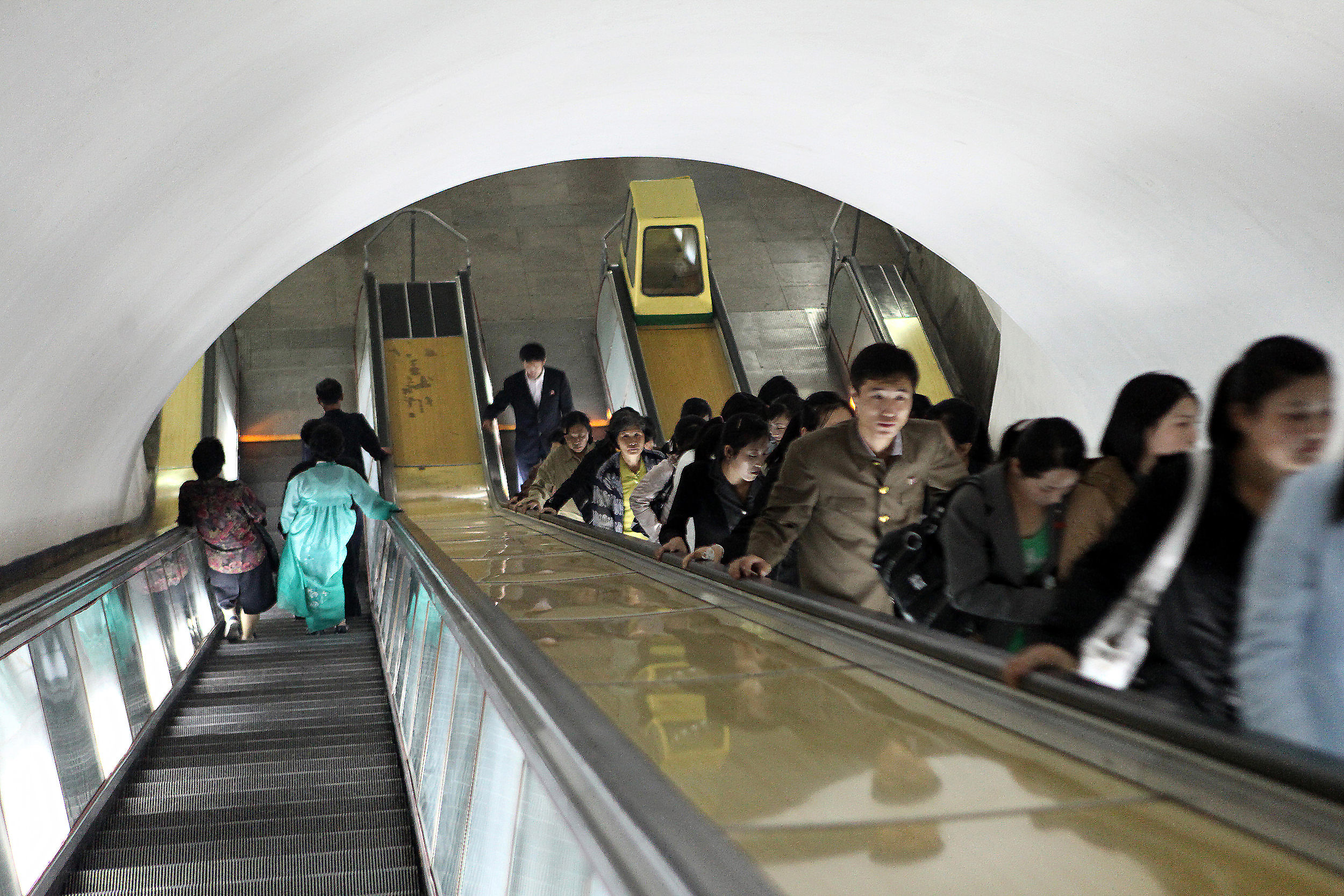 U-Bahnschacht in Nordkorea.