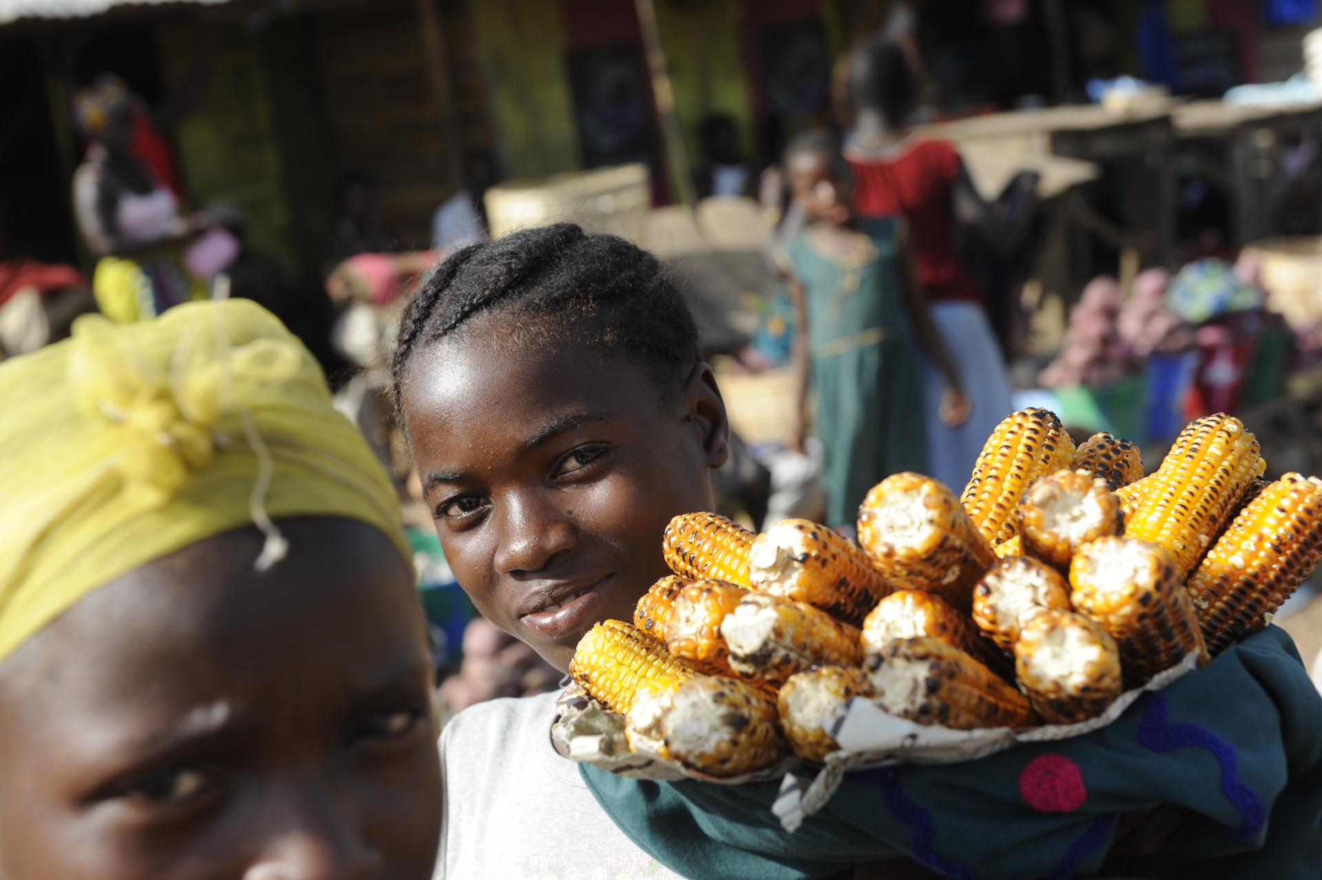 Sierra Leone Marktszene Sierra Leone market scene