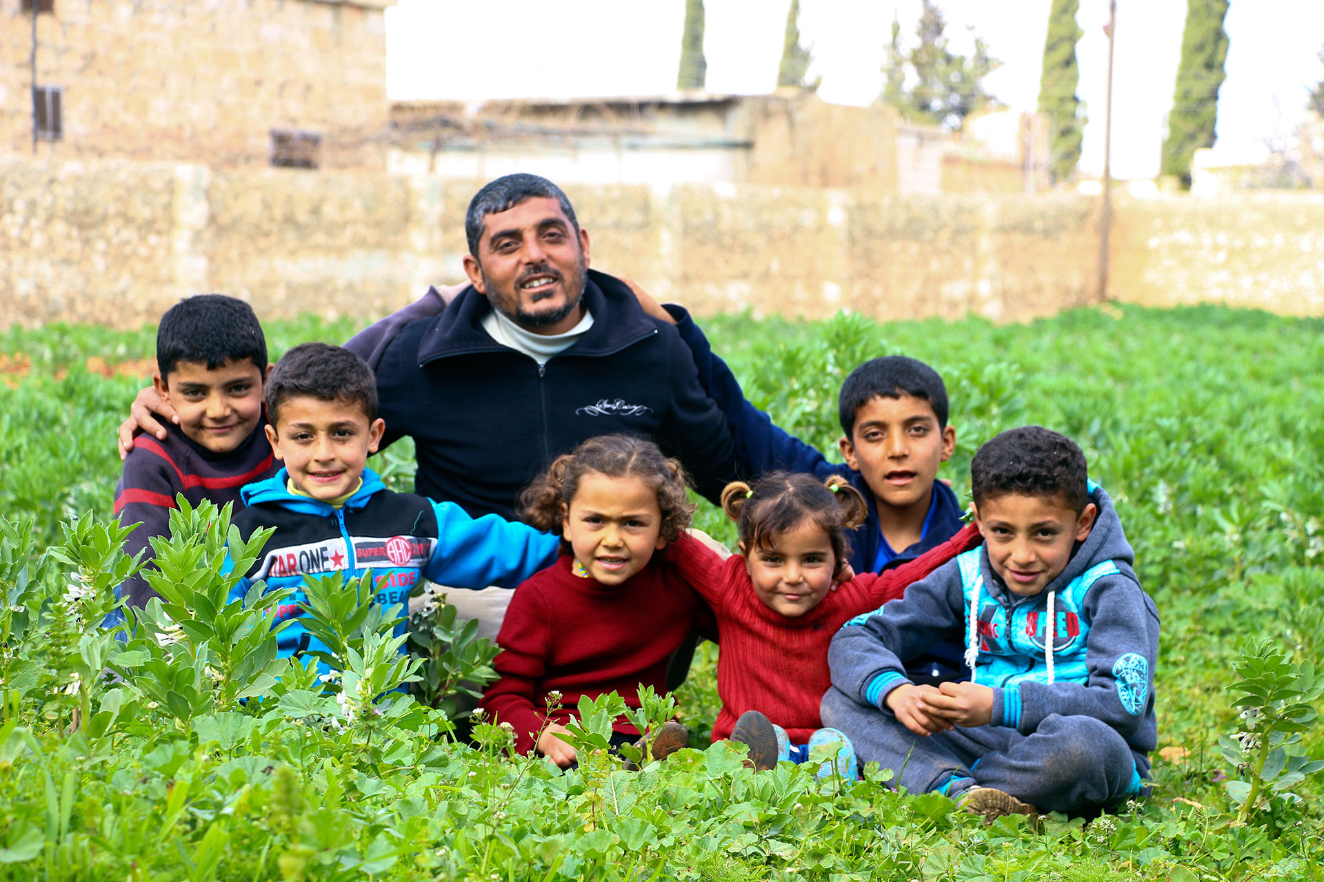 Amar Homede und Kinder 