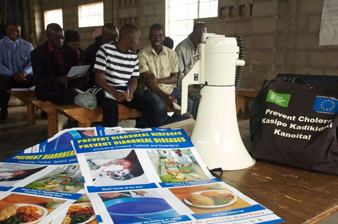 Welthugerhilfe unterstützt in Simbabwe den Kampf gegen die Cholera.