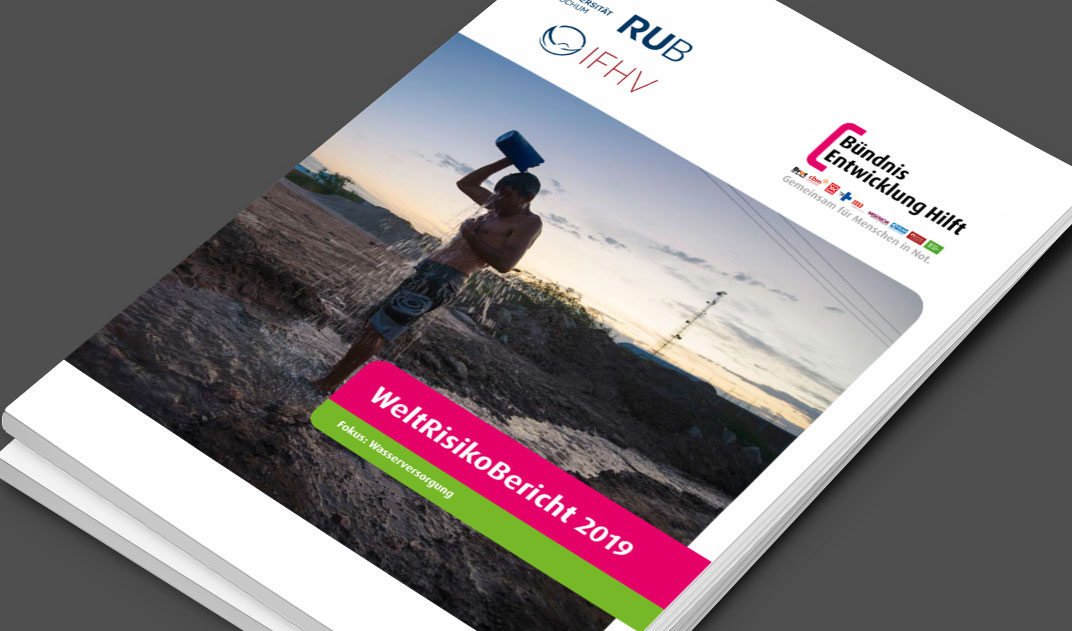 Titelseite des WeltRisikoBerichts 2019