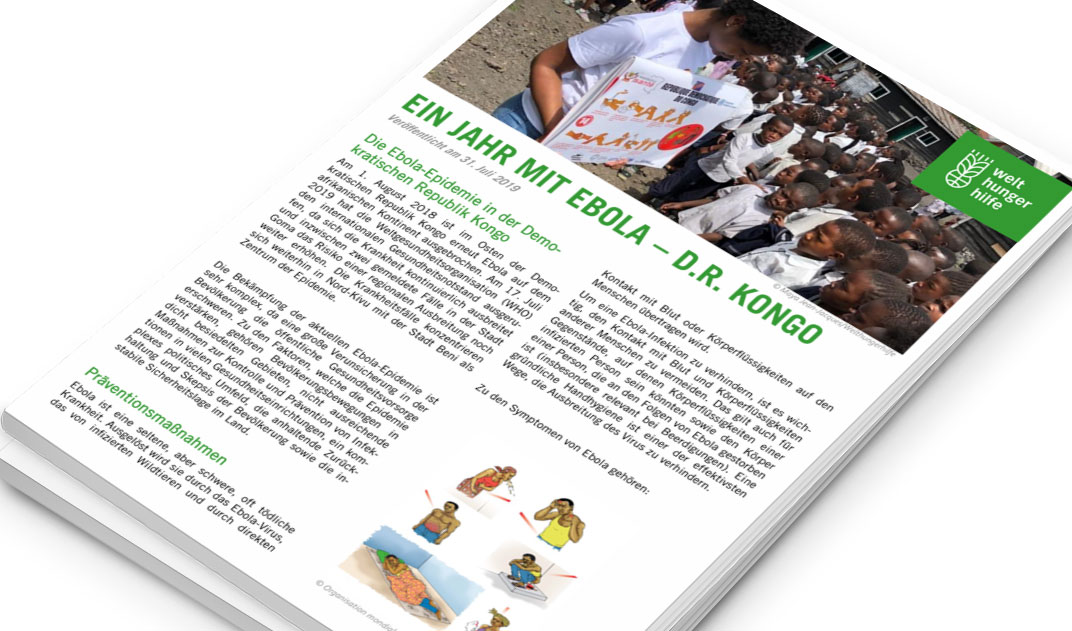 Publikation Ein Jahr Ebola, Kongo, 2019